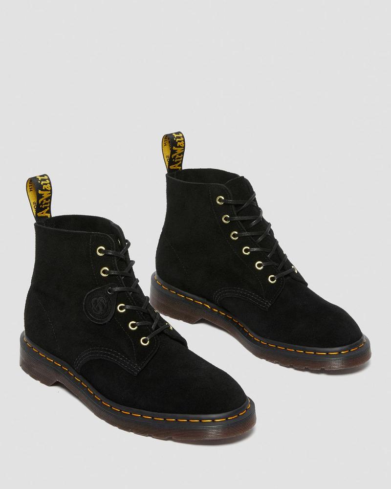 Dr Martens 101 Suede Enkellaars Dames Zwart | NL 95CTV